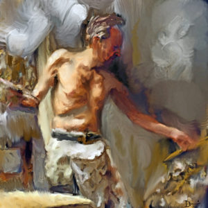 Lucien Freud Painting